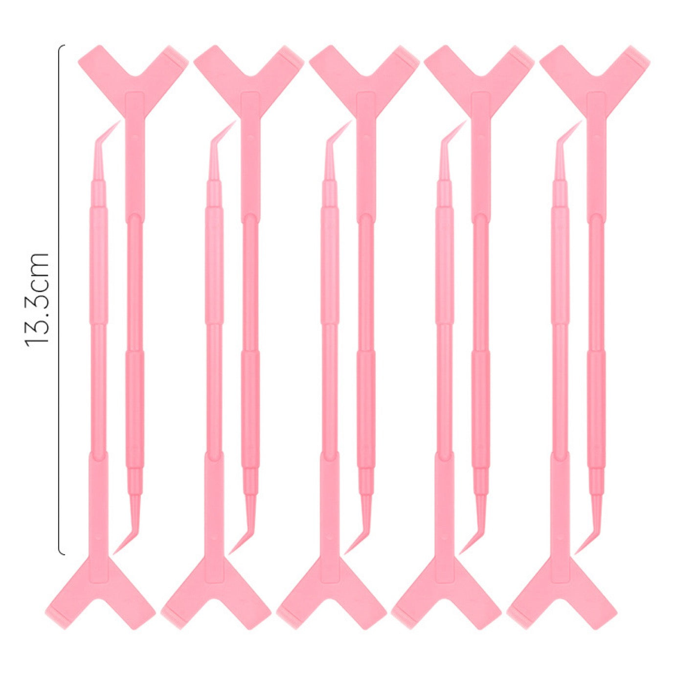 3 in 1 Plastic Eyelash Perming Stick 5Pcs