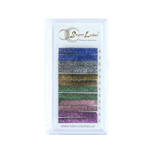 0.15mm Glitter Color Eyelash Extension