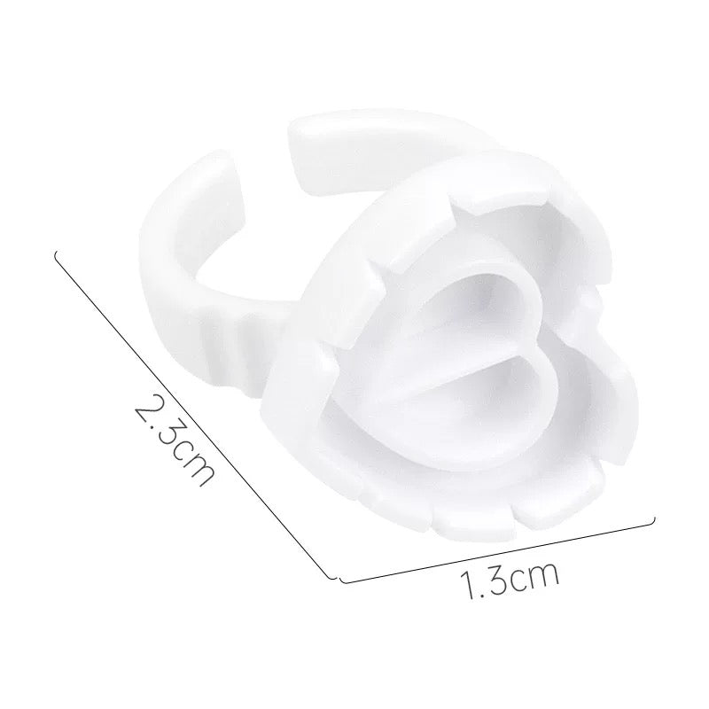 Heart/Flower Shape Glue Ring 100pcs